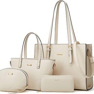 Women Fashion Synthetic Leather Handbags Tote Bag Shoulder Bag Top Handle Satche